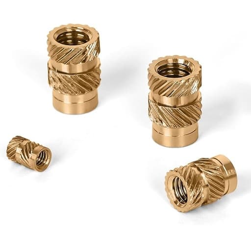 Cross Knurled Brass Inserts