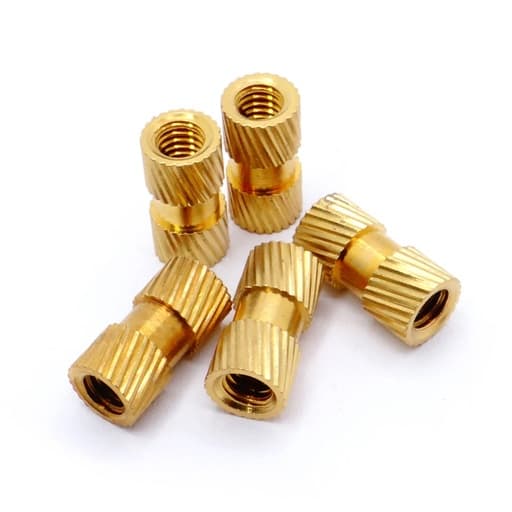 Helical Knurled Brass Inserts